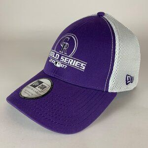 Colorado Rockies Purple White New Era 2007 World Series Stretch Fitted Hat New